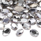 Comet Argent Light Oval Shape High Quality Glass Pointed Back Fancy Rhinestones WholesaleRhinestone
